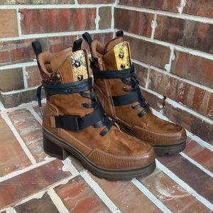 🌟🌟Faux Suede Combat Boots with Buckle 🌟🌟